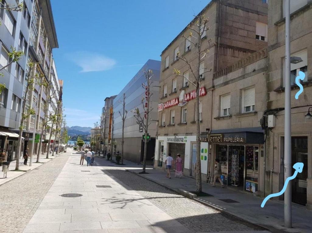 Apartamento Baiona Centro Al Lado Parador Y Playa Dış mekan fotoğraf